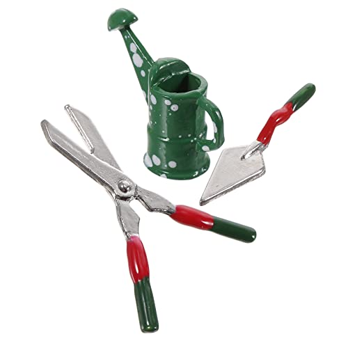 Vaguelly 1 Satz Mini-gartengeräte Klein Bewässerung Wasser Gießkanne Sprinkler Gießkanne Für Minihaus Miniatur-gartengeräte Für Puppenhaus Mini-gießkanne Metall von Vaguelly