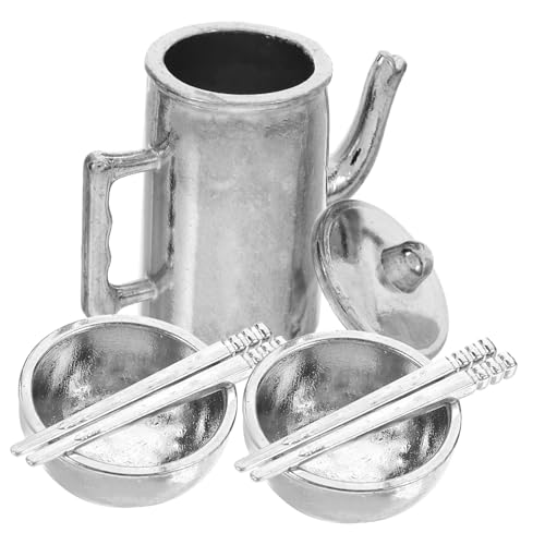 Vaguelly 1 Satz Mini-hauswasserkocher Geschirrset Puppenhaus Mini Wasserkocher Besteck Home Mini Geschirr Dekoration Mini-hausgeschirr Mini-hausküchengeschirr Silver Eisen Vaguelly 1 Satz Mini-hauswasserkocher Geschirrset Puppenhaus Mini Wasserkocher Besteck Home Mini Geschirr Dekoration Mini-hausgeschirr Mini-hausküchengeschirr Silver Eisen von Vaguelly