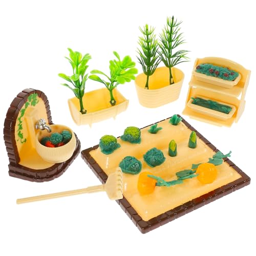 Vaguelly 1 Satz Miniatur Bauernhof Modell Set Dekorative Mini Pflanzen für Puppenhaus und Zen Garten Künstliche Pflanzen für Kreative Szenen und Spielspaß Leicht zu Reinigen und Pflegen Vaguelly 1 Satz Miniatur Bauernhof Modell Set Dekorative Mini Pflanzen für Puppenhaus und Zen Garten Künstliche Pflanzen für Kreative Szenen und Spielspaß Leicht zu Reinigen und Pflegen von Vaguelly