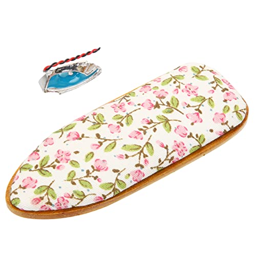 Vaguelly 1 Satz Miniatur Bügelbrett und Mini Bügeleisen Dekorative Accessoires für Puppenhäuser und Dioramen Vaguelly 1 Satz Miniatur Bügelbrett und Mini Bügeleisen Dekorative Accessoires für Puppenhäuser und Dioramen von Vaguelly