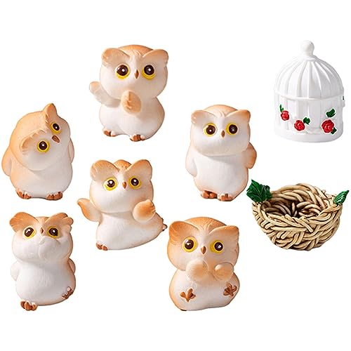 Vaguelly 1 Satz Miniatur Katzenkopf Owl Figuren Niedliche Dekoration für Garten und Mehr Teiliges aus Strapazierfähigem Resin für Kreative Szenen Vaguelly 1 Satz Miniatur Katzenkopf Owl Figuren Niedliche Dekoration für Garten und Mehr Teiliges aus Strapazierfähigem Resin für Kreative Szenen von Vaguelly