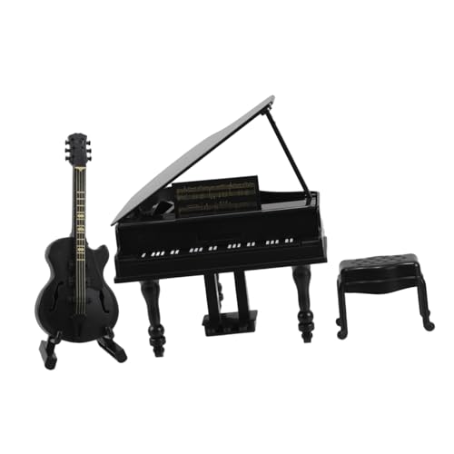 Vaguelly 1 Satz Miniatur-Musikinstrument Puppenhaus-musikinstrumente Miniatur-klaviermodell Lampenschalendekoration Zubehör Für Puppenzimmer Miniatur-puppenhaus Mini-duschraum Plastik von Vaguelly