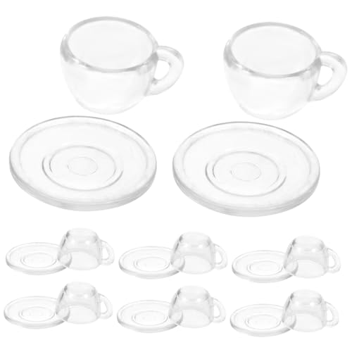 Vaguelly 1 Satz Miniatur-Puppenhauszubehör bastelsets für bastelzeug für couchtisch deko mini Tasse kinderspielsachen Zubehör für Puppenhäuser Puppenhaus Miniaturen Plastik von Vaguelly