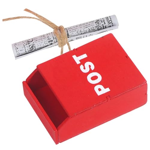 Vaguelly 1 Satz Miniatur Set mit Briefkasten und Zeitung für Puppenhaus Dekoration Teiliges Zubehör für Kreative Bastelprojekte und DIY für Freunde und Familie Vaguelly 1 Satz Miniatur Set mit Briefkasten und Zeitung für Puppenhaus Dekoration Teiliges Zubehör für Kreative Bastelprojekte und DIY für Freunde und Familie von Vaguelly