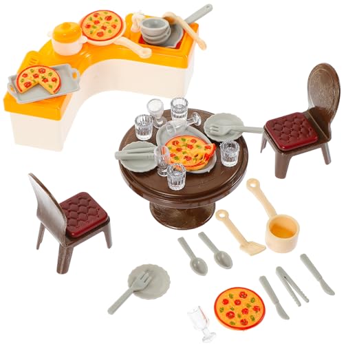 Vaguelly 1 Satz Miniaturküchen Spielset für Puppenhäuser Miniaturmöbel für Rollenspiele und Kreative Dekoration von Mini Häusern Leicht und Platzsparend Vaguelly 1 Satz Miniaturküchen Spielset für Puppenhäuser Miniaturmöbel für Rollenspiele und Kreative Dekoration von Mini Häusern Leicht und Platzsparend von Vaguelly