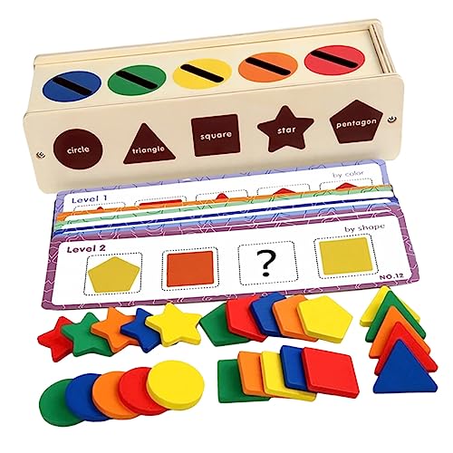 Vaguelly 1 Satz Montessori Holz Formensortierer für Lernspielzeug Feinmotorik und Kognitiven Fähigkeiten Kompaktes und Langlebiges Design Geeignet für Geburtstage und Sicheres Vaguelly 1 Satz Montessori Holz Formensortierer für Lernspielzeug Feinmotorik und Kognitiven Fähigkeiten Kompaktes und Langlebiges Design Geeignet für Geburtstage und Sicheres von Vaguelly
