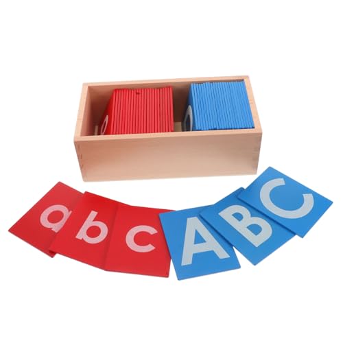Vaguelly Montessori-Alphabet-Spielzeug Aus Holz Für Jungen Und Mädchen Buchstabentafel Mit Schleifpapierbuchstaben Pädagogische Hilfsmittel Für Das Frühe Lernen Vaguelly Montessori-Alphabet-Spielzeug Aus Holz Für Jungen Und Mädchen Buchstabentafel Mit Schleifpapierbuchstaben Pädagogische Hilfsmittel Für Das Frühe Lernen von Vaguelly