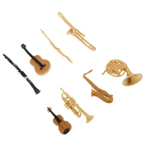 Vaguelly 1 Satz Musikinstrumentenmodell Saxophon-Partydekorationen realistisches Miniaturinstrument Miniatur-Flötenmodell zartes Mini-Instrument entzückendes Mini-Instrument Plastik Vaguelly 1 Satz Musikinstrumentenmodell Saxophon-Partydekorationen realistisches Miniaturinstrument Miniatur-Flötenmodell zartes Mini-Instrument entzückendes Mini-Instrument Plastik von Vaguelly