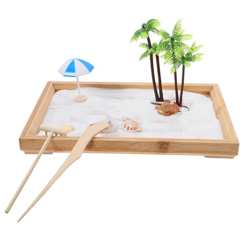 Vaguelly Mini-tablett Mit Meeresmotiv Für Zen-Garten Meditations-Miniatur-landschaftstisch Ideales Für Kinder Und von Vaguelly