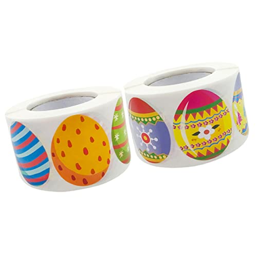 Vaguelly 2rollen Bunte Osteraufkleber Niedliche Eier Sticker Für Dekoration Basteln Kinderpartys Für Ostern Und Feiern Vaguelly 2rollen Bunte Osteraufkleber Niedliche Eier Sticker Für Dekoration Basteln Kinderpartys Für Ostern Und Feiern von Vaguelly