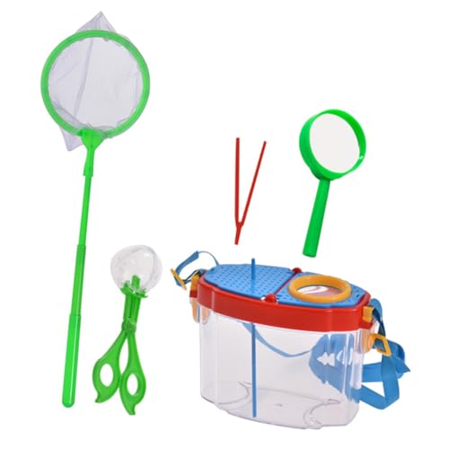 Vaguelly 1 Satz Outdoor Insektenbeobachtungsset für Transparentes Vergrößerungsbox Kit mit Netztasche zum und Sammeln der Natur von Vaguelly