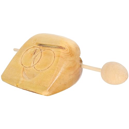 Vaguelly 1 Satz Percussion Holz Schlaginstrument Buddhistische Holzfisch Rassel Pädagogisches Rhythmusinstrument für Geburtstagsfeiern und Kindertage von Vaguelly