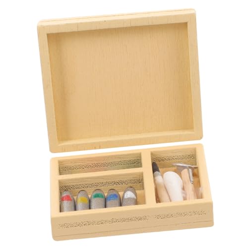 Vaguelly 1 Satz Puppenhaus-Farbkasten für Dekoration Bausatz puppenhauszubehör Dollhouse Accessories Kreatives Puppenhaus Zubehör Miniatur-Puppenhaus-Ornament hölzern Vaguelly 1 Satz Puppenhaus-Farbkasten für Dekoration Bausatz puppenhauszubehör Dollhouse Accessories Kreatives Puppenhaus Zubehör Miniatur-Puppenhaus-Ornament hölzern von Vaguelly