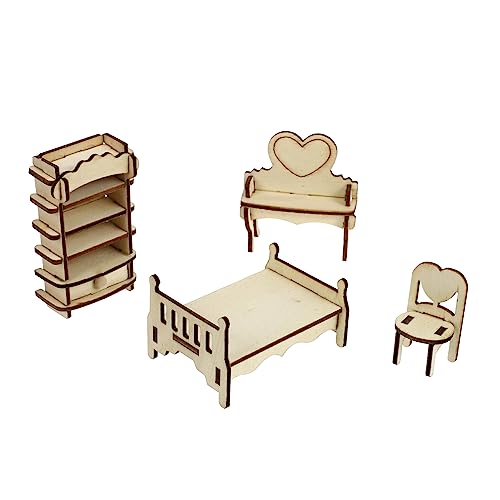 Vaguelly 1 Satz Puppenhaus kinderspielzeug für spielzeuge für Children Toys playmobilhauser Miniaturmöbel Puppenhaus-Schlafzimmer Puppenstubenmöbel Holz Vaguelly 1 Satz Puppenhaus kinderspielzeug für spielzeuge für Children Toys playmobilhauser Miniaturmöbel Puppenhaus-Schlafzimmer Puppenstubenmöbel Holz von Vaguelly