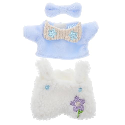 Vaguelly 1 Satz Puppenkleidung Plüschkleidung Puppen-Outfit Wechselkleidung für Puppen DIY Puppenmode Accessoires Schmuck Spielzeugsessel Stofftier-Outfits Weihnachtspuppenkleid Polyester von Vaguelly