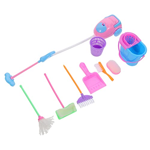 Vaguelly 1 Satz Puppenreinigungswerkzeug reinigen versorgen reinigen Kinderzubehör Kinderversorgung Kinderspielzeug aus Kunststoff Kinderaccessoire Plastik von Vaguelly