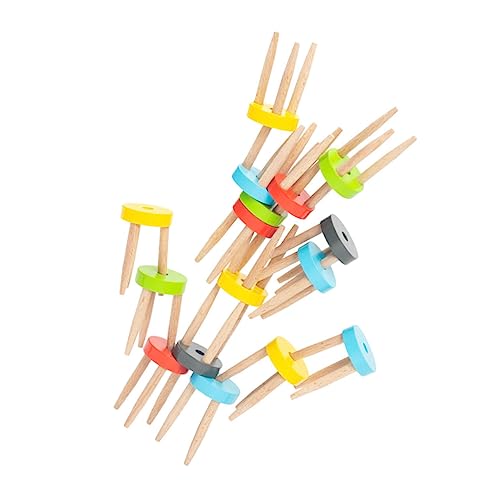 Vaguelly 1 Satz Puzzle-Balance-bausteine Gleichgewichtsstuhl Zappeln Ausbalancieren Für Jungen Balance-Spiel Stapelbares Balancierspielzeug Buche von Vaguelly