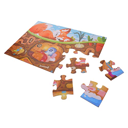 1 Satz Puzzle für Kinder Magnet-Rätsel Formerkennungsspielzeug Spielzeuge Spielzeug für Mädchen Kinderrätsel im Alter von 3-5 Jahren Kinderpuzzles im Alter von 3-5 Jahren Papier von Vaguelly