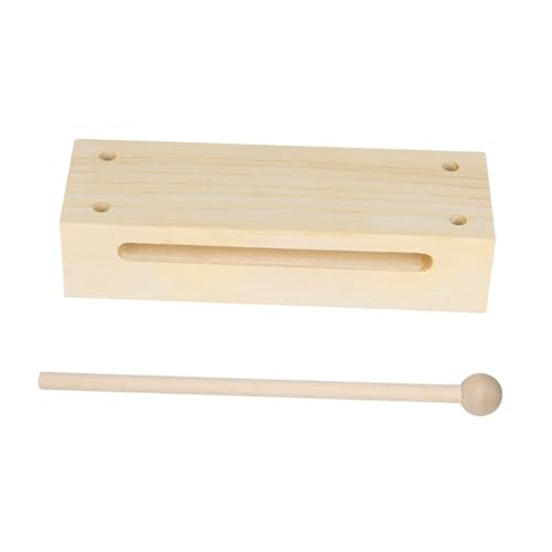 Vaguelly Trommeln Für Jungen Und Mädchen Musikinstrument Spielzeugtrommel Holz Percussion Block Set von Vaguelly