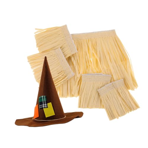 Vaguelly 1 Satz Raffia Rock Set für Luau Party Teiliges Kostümzubehör mit Hexenhut für Erwachsene für Karneval Halloween und Bühnenauftritte Kreatives und Lustiges Hawaii Outfit Vaguelly 1 Satz Raffia Rock Set für Luau Party Teiliges Kostümzubehör mit Hexenhut für Erwachsene für Karneval Halloween und Bühnenauftritte Kreatives und Lustiges Hawaii Outfit von Vaguelly