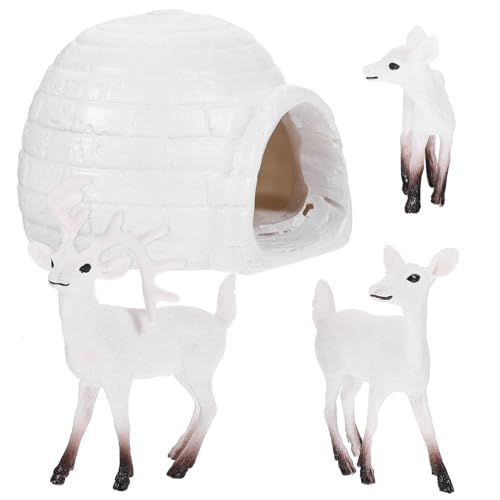 Vaguelly 1 Satz Realistische Polar REH Figuren Mini Eisigen Tierfiguren für Garten Dekoration Deko für und Mikro Landschaftsdesign Vaguelly 1 Satz Realistische Polar REH Figuren Mini Eisigen Tierfiguren für Garten Dekoration Deko für und Mikro Landschaftsdesign von Vaguelly