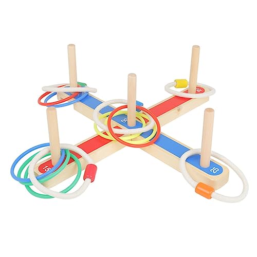 Vaguelly 1 Satz Ringwurf- Ringwurfspiel Wurfspielzeug stapeln interaktives holzspielzeug Wurfringe Spiel werfen Wurfringe für Hanfseil Colorful Vaguelly 1 Satz Ringwurf- Ringwurfspiel Wurfspielzeug stapeln interaktives holzspielzeug Wurfringe Spiel werfen Wurfringe für Hanfseil Colorful von Vaguelly