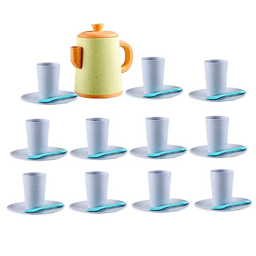 Vaguelly Rollenspiel-teeservice Für Kleinkinder Mini-simulations-teeservice Mit Tassen Und Untertassen Ideal Als Spielhaus-Dekoration 1 Set Vaguelly Rollenspiel-teeservice Für Kleinkinder Mini-simulations-teeservice Mit Tassen Und Untertassen Ideal Als Spielhaus-Dekoration 1 Set von Vaguelly