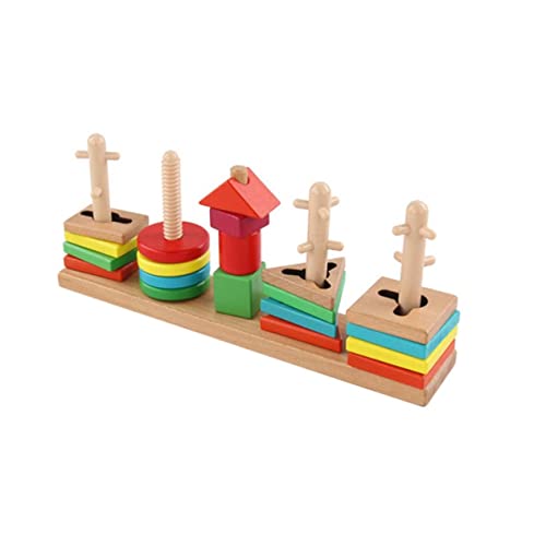 Vaguelly 1 Satz Säulenspielzeug Früherziehungsspielzeug Formbaustein Interaktives Geometrieform Kognitives Geometrisches Matching Aus Holz Bunt Vaguelly 1 Satz Säulenspielzeug Früherziehungsspielzeug Formbaustein Interaktives Geometrieform Kognitives Geometrisches Matching Aus Holz Bunt von Vaguelly