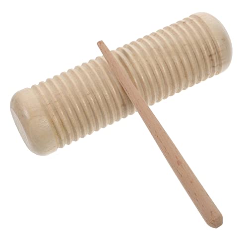 Vaguelly Musikspielzeug-Set Für Kinder – Sandtrommel Und Tamburin Aus Holz – Schlaginstrument-Spielzeug Für Kleinkinder – Entwicklung Musikalischer Fähigkeiten – von Vaguelly