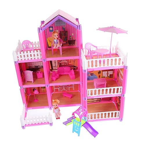 Vaguelly 1 Satz Schloss selber Bauen interaktives spielhaus Pädagogisches Playhouse for großes Villa-Schlossspielzeug DIY-Burgspielzeug Plastik Rosa Vaguelly 1 Satz Schloss selber Bauen interaktives spielhaus Pädagogisches Playhouse for großes Villa-Schlossspielzeug DIY-Burgspielzeug Plastik Rosa von Vaguelly