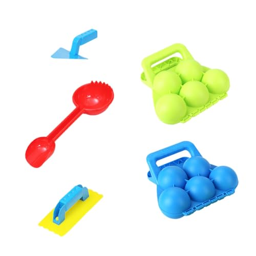 Vaguelly 1 Satz Schneeball- Schneekugel Strandspielzeug-Clip Schneespielzeug-kit Schneezubehör Reisform-schneeball-Clip Eismaschine Schneeballschaufel Künstlicher Schnee Plastik von Vaguelly