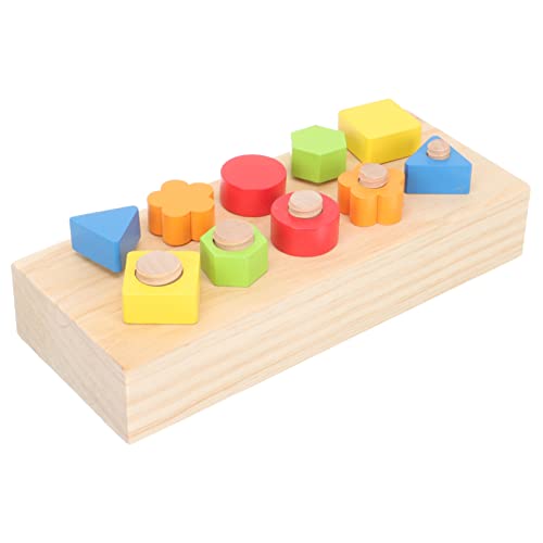 Vaguelly 1 Satz Schraube Spielzeug Toys Spielzeug für Kleinkinder Holzpuzzle pädagogisches Schraubenspielzeug Spielset aus Holz Rätsel Intelligenzschraubenspielzeug Lehrmittel von Vaguelly