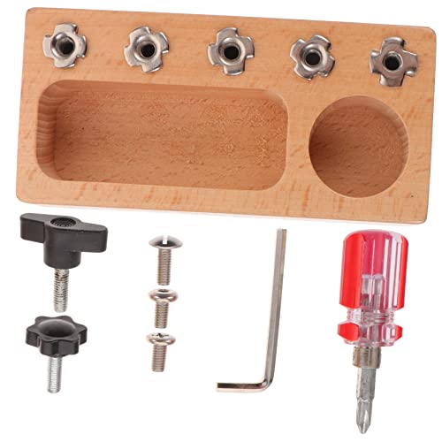 Vaguelly 1 Satz Schraubendreher-Board-Set Kinderspielzeug für Mädchen Kleinkindspielzeug kinderwerkstatt Werkzeug für interessantes Schraubenzieherbrett Perlenspiel aus Holz Metall Vaguelly 1 Satz Schraubendreher-Board-Set Kinderspielzeug für Mädchen Kleinkindspielzeug kinderwerkstatt Werkzeug für interessantes Schraubenzieherbrett Perlenspiel aus Holz Metall von Vaguelly