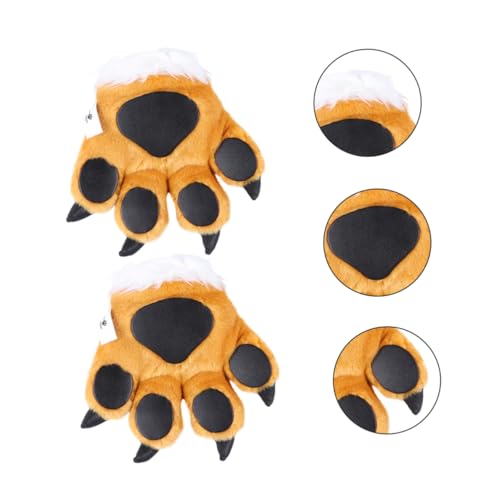 Vaguelly 1 Satz Schwanzhandschuh Wolf Hund Pfoten Maske camoing kinderkleidung Kinderfasching party accessoires tiere stütze Kindergarten-Party-Requisite PP Baumwolle Yellow Vaguelly 1 Satz Schwanzhandschuh Wolf Hund Pfoten Maske camoing kinderkleidung Kinderfasching party accessoires tiere stütze Kindergarten-Party-Requisite PP Baumwolle Yellow von Vaguelly