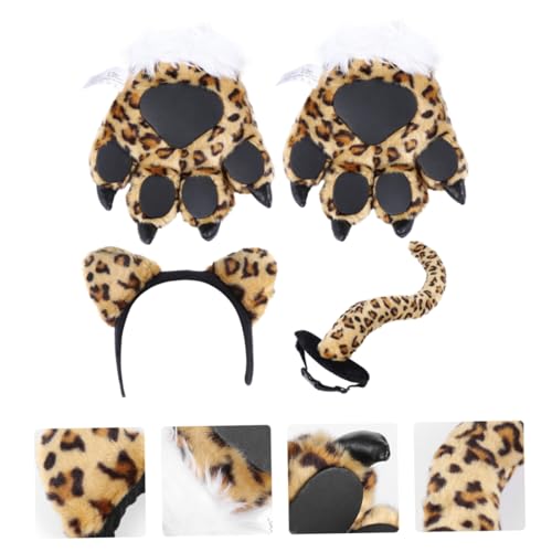 Vaguelly 1 Satz Schwanzhandschuh Wolf Stirnbänder Fell Maske Kindergarten-party-requisite Dekoration Anzug Tiere Schwanzstütze Dekorationszubehör Cartoon-anzug Leopard Pp Baumwolle Vaguelly 1 Satz Schwanzhandschuh Wolf Stirnbänder Fell Maske Kindergarten-party-requisite Dekoration Anzug Tiere Schwanzstütze Dekorationszubehör Cartoon-anzug Leopard Pp Baumwolle von Vaguelly