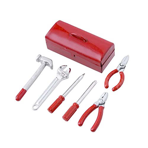 Vaguelly Multifunktionale Miniaturwerkzeuge Für Jungen Und Mädchen Dekoratives Spielzeug Babyspielzeug Mini-hausdekor Rotes Modellwerkzeugset Vaguelly Multifunktionale Miniaturwerkzeuge Für Jungen Und Mädchen Dekoratives Spielzeug Babyspielzeug Mini-hausdekor Rotes Modellwerkzeugset von Vaguelly