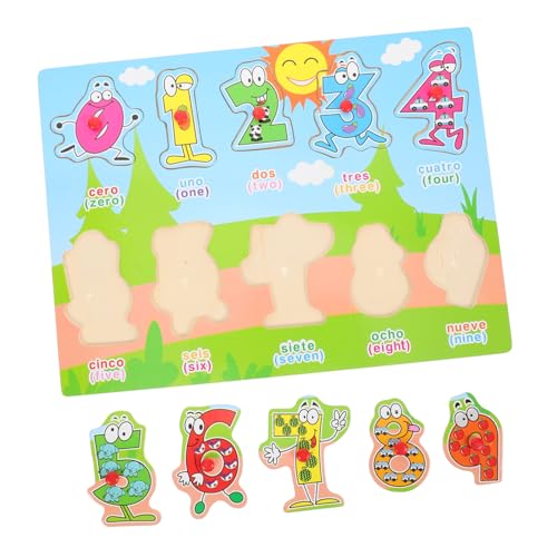Vaguelly 1 Satz Spanisches Puzzle Puzzletisch Puzzlekleber Puzzlematte Rätsel Holzspielzeug Kleine Rätsel Für Spanisch-lernspielzeug Passendes Spanisches Puzzlebrett Holz von Vaguelly