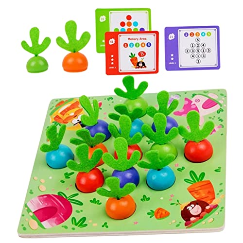Vaguelly 1 Satz Speicherkarten-Spielzeug Logikspiel für Kleinkinder logisch aufgebautes Spiel Kinder Puzzle rätselbuch Kinder Spielset aus Holz Babyspielzeug aus Holz Logikspiel für Kinder von Vaguelly