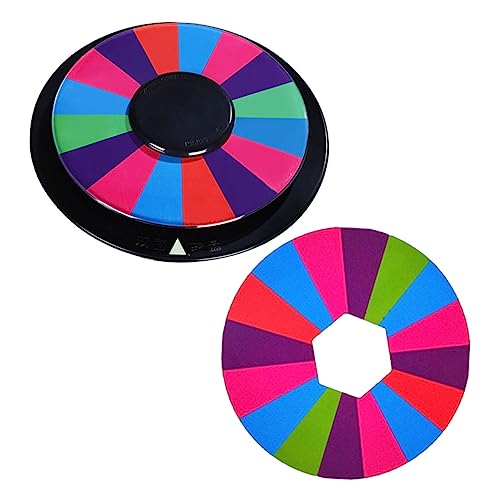 Vaguelly 1 Satz Spiel Plattenspieler großes Rad Karneval Preise Rad löschen Trinkunterhaltung Plattenspieler Spielplattenspieler für ktv Trinkspiel Spielbrett Partyzubehör Plastik von Vaguelly