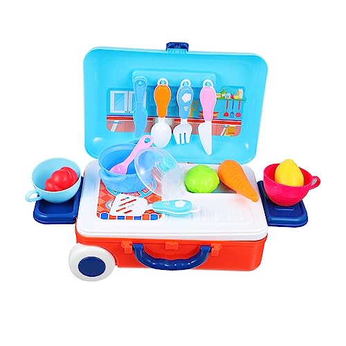 Vaguelly Spielhaus Spielzeug Rollenspiel Spielzeug Für Jungen Und Mädchen Rollenspiel Küchenspielzeug Set Make-up Werkzeugkoffer von Vaguelly