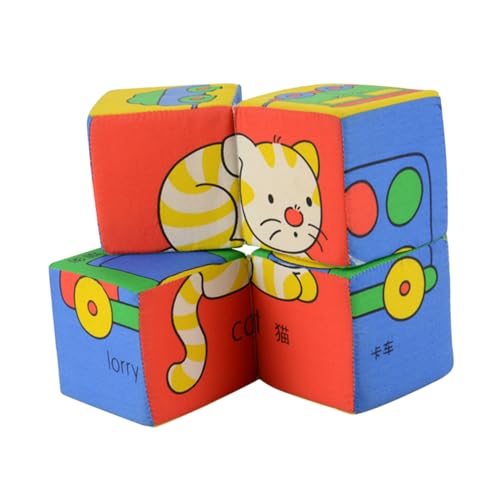 Vaguelly 1 Satz Bildungsblöcke 3D-Puzzles für Kinder Tier Kinder stapeln Spielzeug Stoffbausteine Kinder rätsel Kinderspielzeug Baustein-Puzzle Blockpuzzle gebaut von Vaguelly