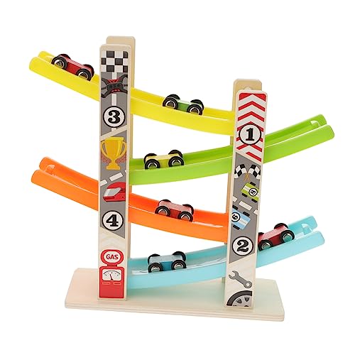 Vaguelly 1 Satz Spielzeugauto Verfolgen Rennstreckenspielzeug Auto-Track- Kindergeschenke Autorampenspielzeug Für Gleitbahn Auto Holz von Vaguelly