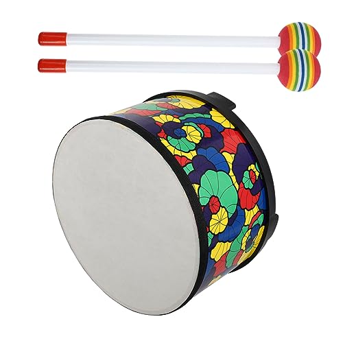 Vaguelly 10 Kindertrommelspielzeuge Percussion-Trommel-Shaker Aus Holz Pädagogisches Musikinstrument Für Die Hand-Augen-koordination von Vaguelly