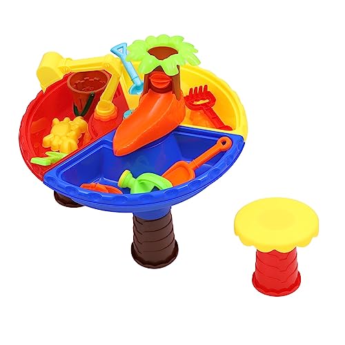 Vaguelly 1 Satz Strandtisch für Beach Toys for sandspielzeug strandspielzeug sandspielzeug Sandspieltisch sandtisch zusammenbauen Plastik von Vaguelly