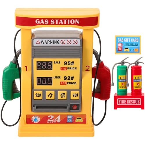 Vaguelly 1 Satz Tankstellenmodell Spielzeugsimulation Zapfsäulenspielzeug Tankstelle Feuerlöscher Spielset Kunststoff Automatisches Spielzeug Tankstellenerkennungsspielzeug Für Kinder von Vaguelly