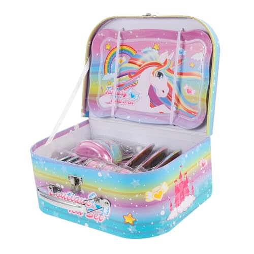 Vaguelly 1 Satz -Teeservice Essen Babyspielzeug küchenspielzeug für Kitchen Toys for Küchenspielzeug für Mädchen Nachmittagstee zubereiten Karton von Vaguelly