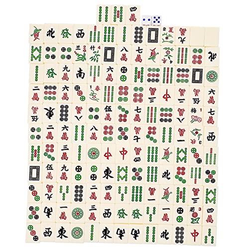 Vaguelly 1 Satz Tragbares Mahjong Set für Reisen Mahjong Kit für Familie und Freunde Große Steine Brettspiel für Partys Camping und Unterhaltung Unterwegs Vaguelly 1 Satz Tragbares Mahjong Set für Reisen Mahjong Kit für Familie und Freunde Große Steine Brettspiel für Partys Camping und Unterhaltung Unterwegs von Vaguelly