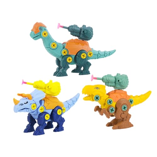 Vaguelly 1 Satz Tyrannosaurus-Kombination Lernspielzeug Dinosaurier zerlegbares Spielzeug Kinderspielzeug Spielzeug für Kinder Modelle Spielzeug für Kleinkinder Buntes Dinosaurier-Spielset von Vaguelly
