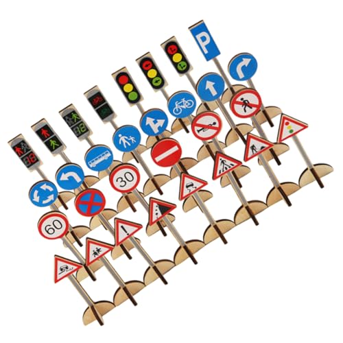 Vaguelly 1 Satz Verkehrszeichenmodell Mini-Zylinder-Stirnband Auto Heim-Tablet verkehrszeichen verkehrszeichen Frühpädagogisches Straßenschild 30 Stück Vaguelly 1 Satz Verkehrszeichenmodell Mini-Zylinder-Stirnband Auto Heim-Tablet verkehrszeichen verkehrszeichen Frühpädagogisches Straßenschild 30 Stück von Vaguelly