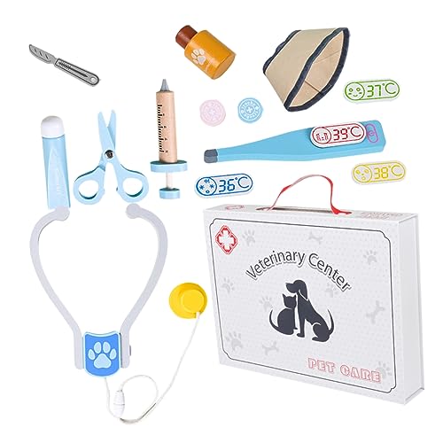 Vaguelly 1 Satz Veterinärspielzeug holzspielzeug für Holzspielzeug für Kinderzimmer Arztspielzeug für Kleinkinder für den hölzern Vaguelly 1 Satz Veterinärspielzeug holzspielzeug für Holzspielzeug für Kinderzimmer Arztspielzeug für Kleinkinder für den hölzern von Vaguelly